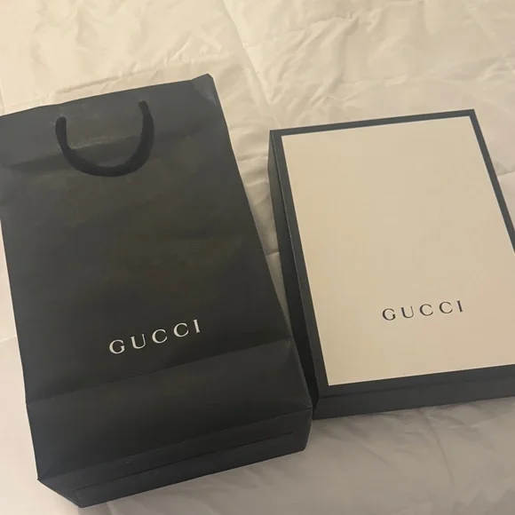 Gucci Dark Blue Satin Jacket with Light Gray Hood